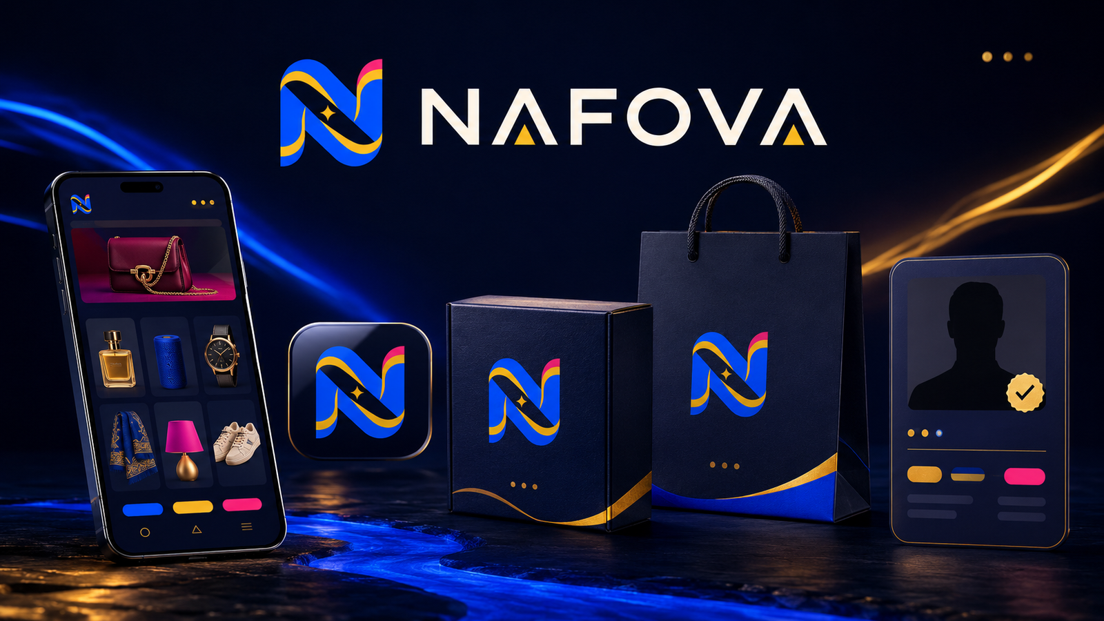 Univers visuel et palette de la marque NAFOVA