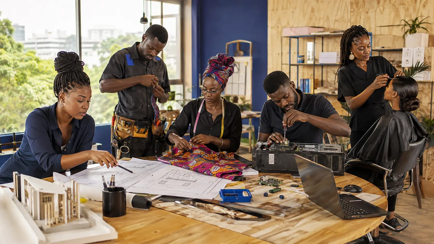 Professionnels et travailleurs africains réunis par NAFOVA